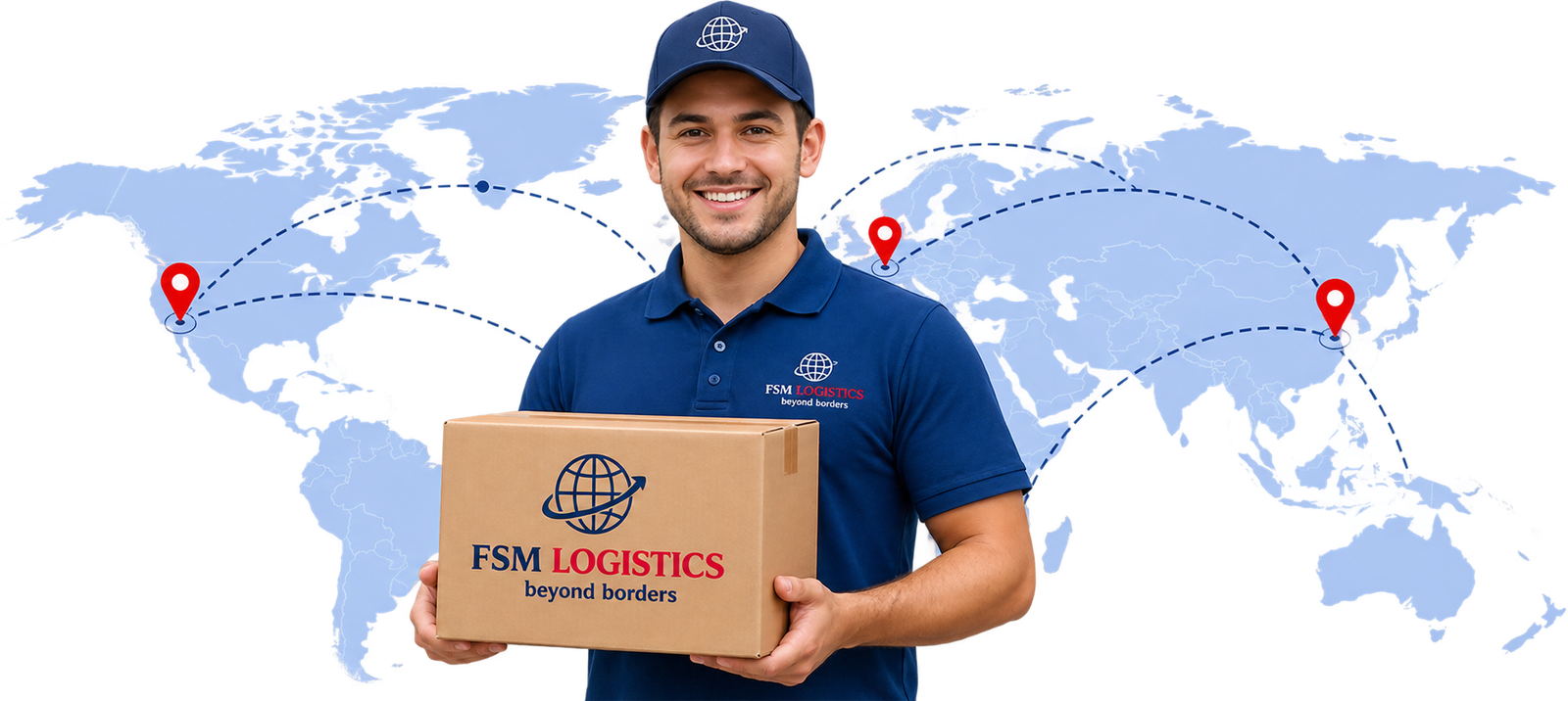 FSM Logistics Courier with Package